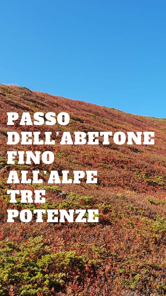 Passo dell’Abetone fino all’Alpe Tre Potenze